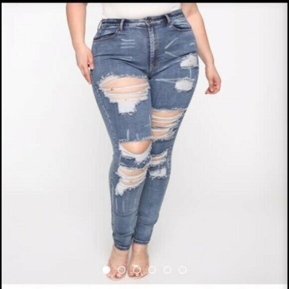 The MAP Jeans Fashion Nova Skinny High Rise 1X - Picture 7 of 7